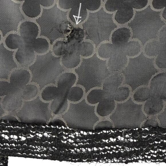 PINK TARTAN Wool Blend Black Velvet Trim 3 Button Blazer Jacket Sz 8 White Black - Picture 6 of 6